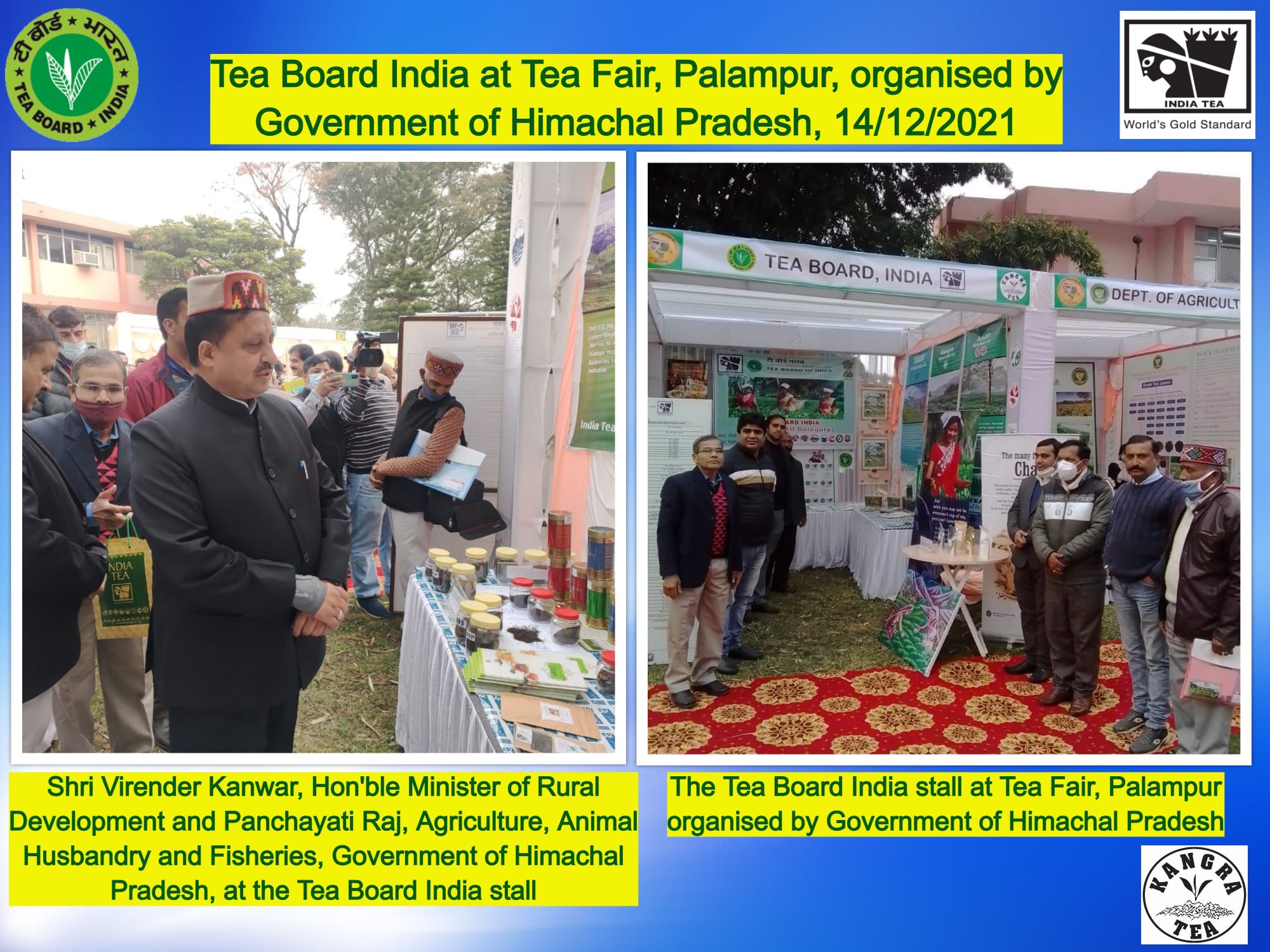 Tea Board India at Tea Fair, Palampur, organised by Government of Himachal Pradesh, 14-12-2021