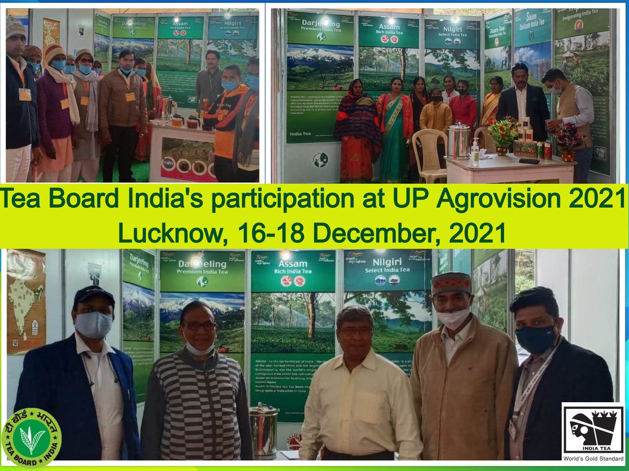 Tea Board India's participation at UP Agrovision 2021, Lucknow, 16-18 December 2021