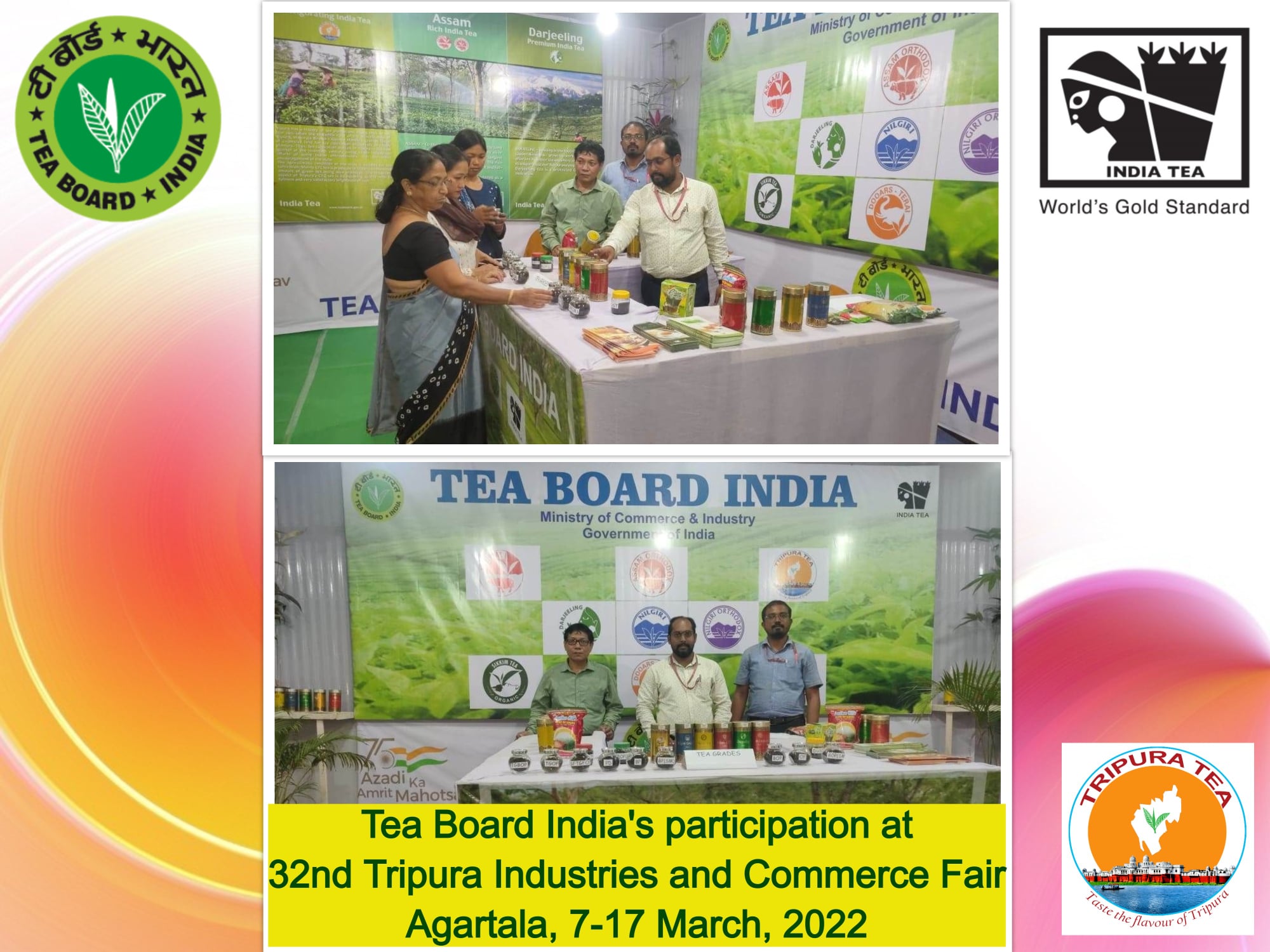 Tea Board India's participation at 32nd Tripura Industries and Commerce Fair, Agartala, 7th to 17th March 2022