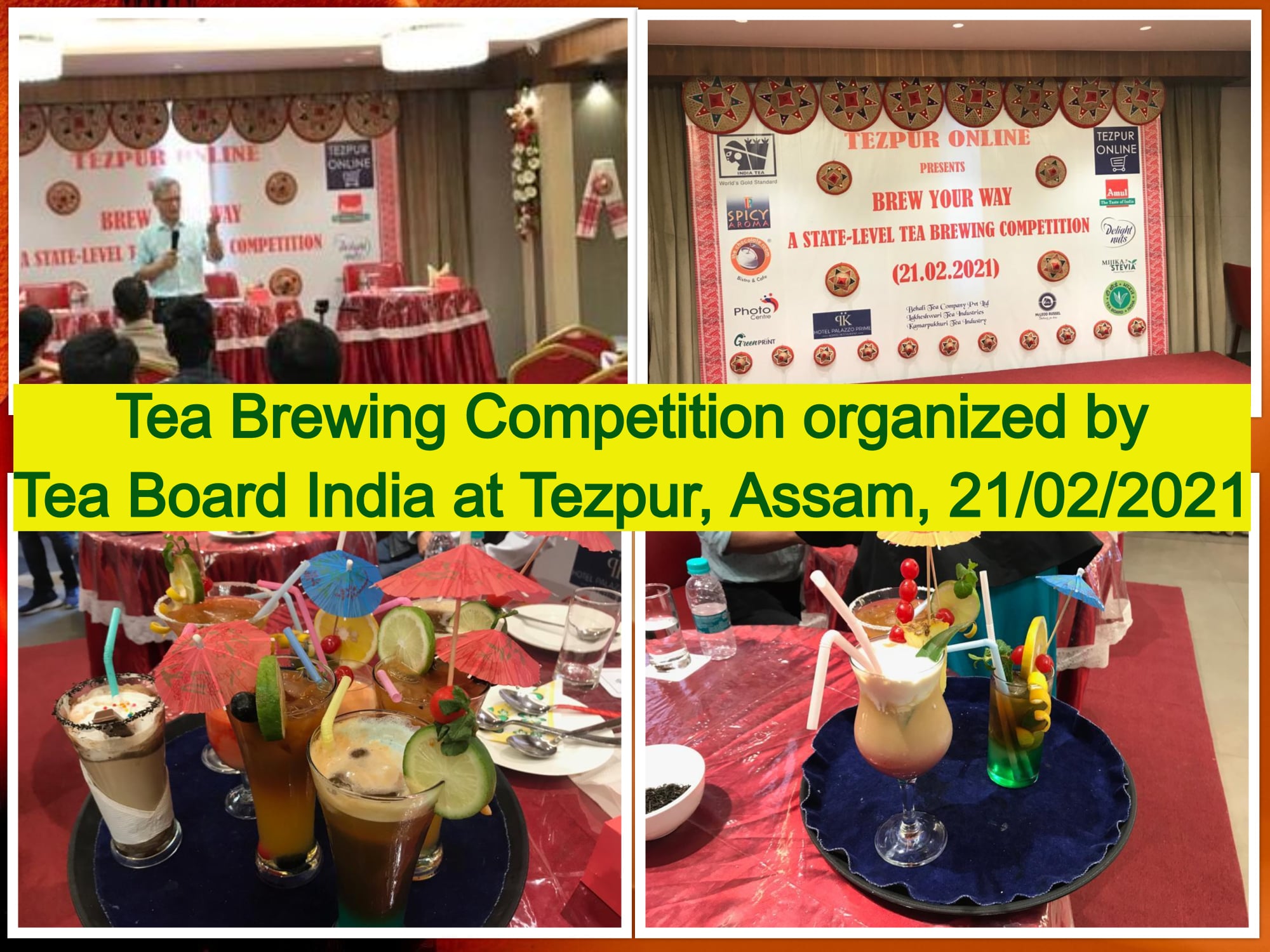 Tea Brewing Competition organized by Tea Board India at Tezpur, Assam, 21/02/2021